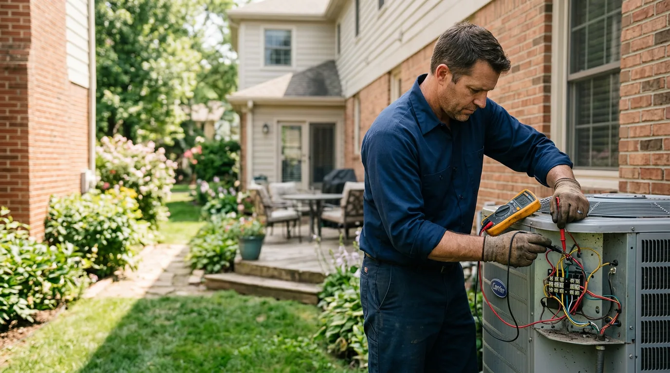 HVAC technician working near Ashburn, MO